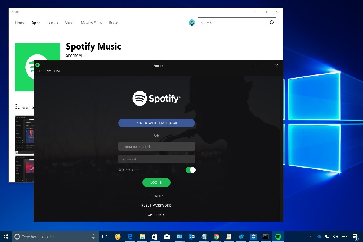 Spotify llega a Windows Store